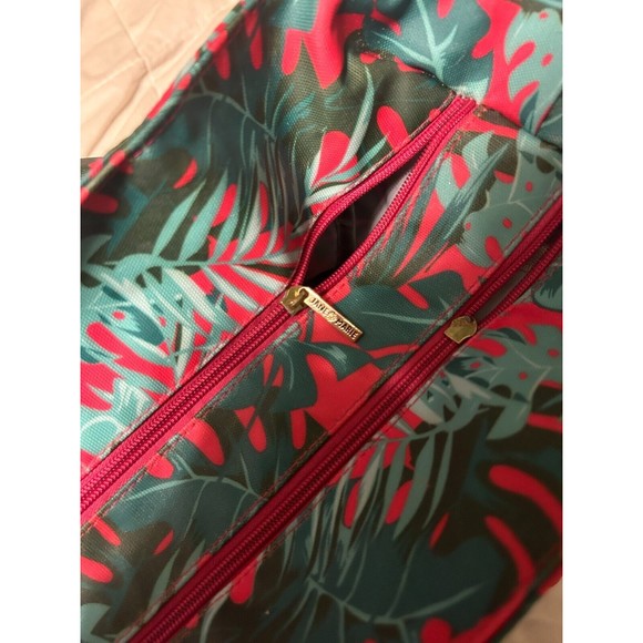 Jane Marie Picnic Beach Tote Bag Summer Nights Tropical Large Zipper Close Large - Picture 9 of 10